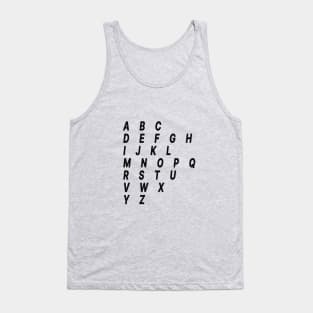 letters abc Tank Top